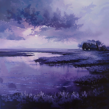 Purple Landscape Canvas